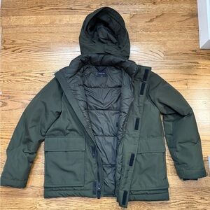 Everlane ReNew Parka Green Men’s Size Medium EUC